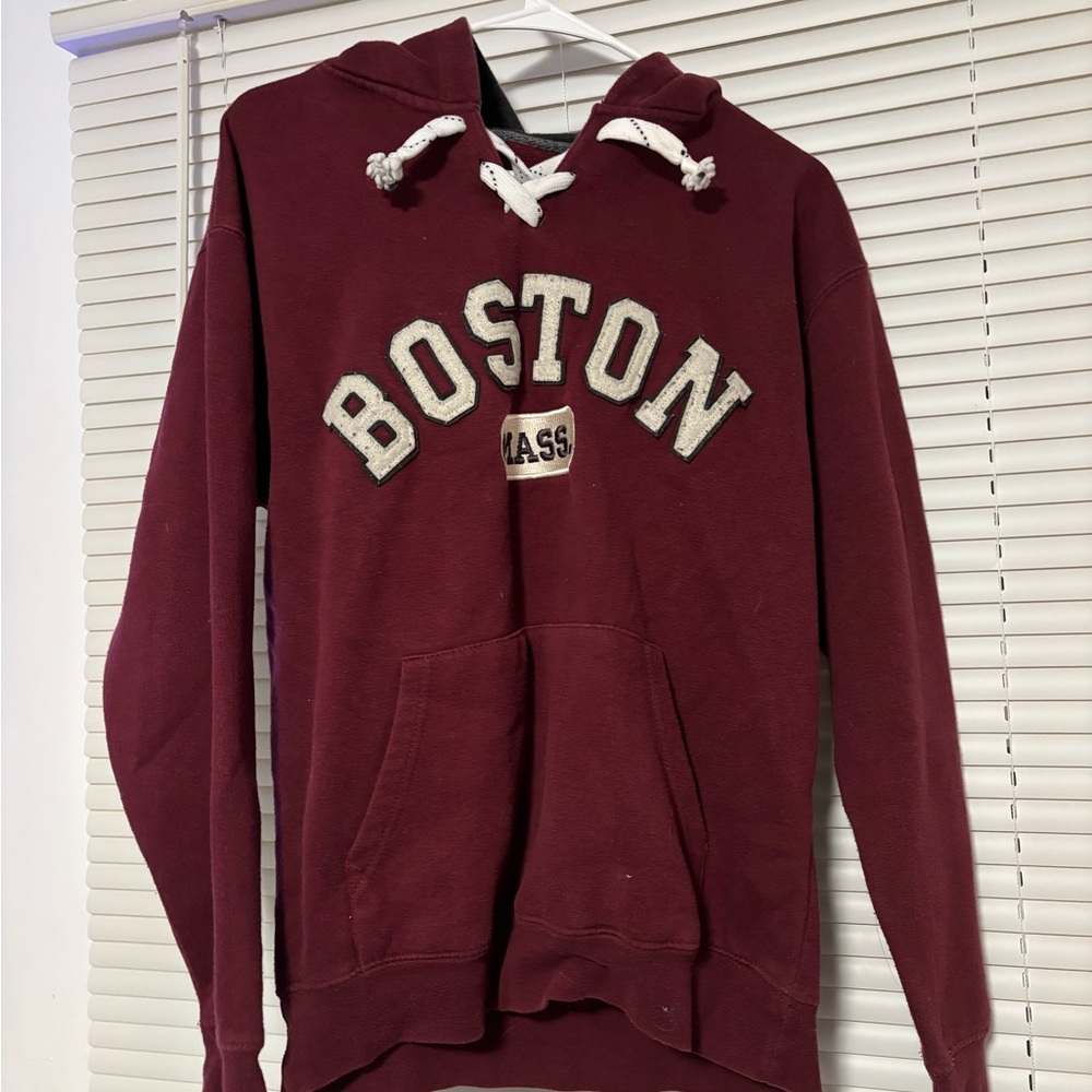 Women's Maroon Boston Hoodie